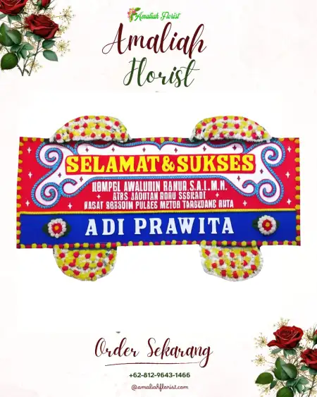 Papan Bunga Ucapan Selamat Banyuripan