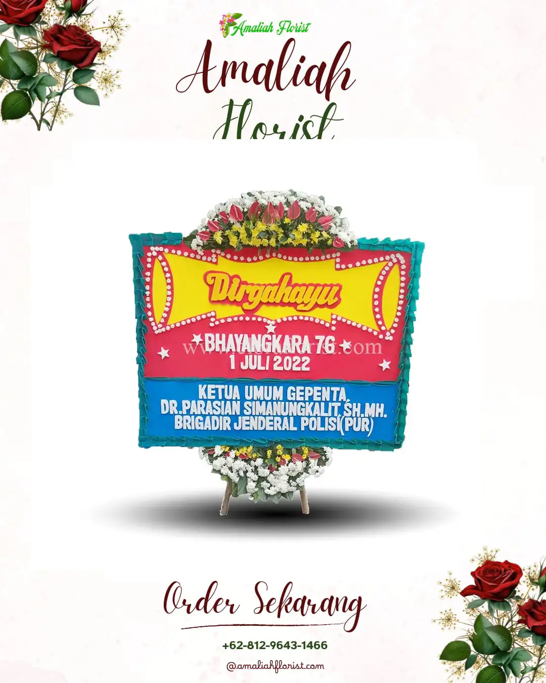 Papan Bunga HUT Ulang Tahun Banyuripan